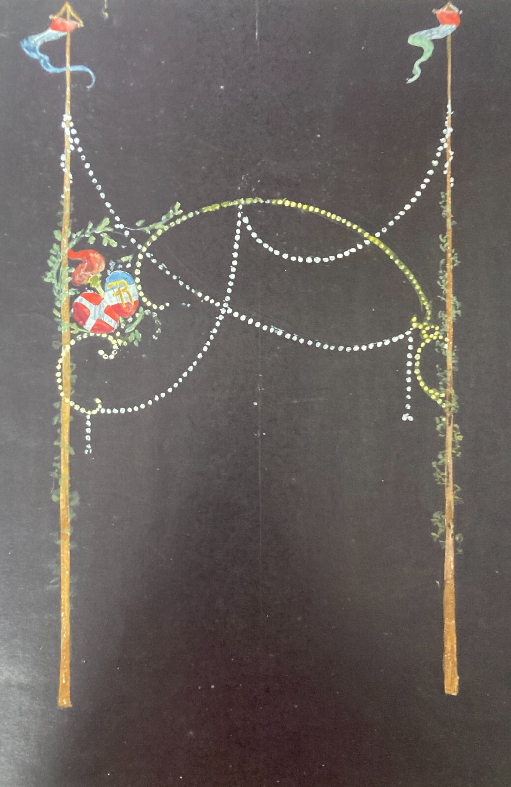 Araldica, Militaria, Allegoria: Bozzetto Artistico Decorativo d'Epoca