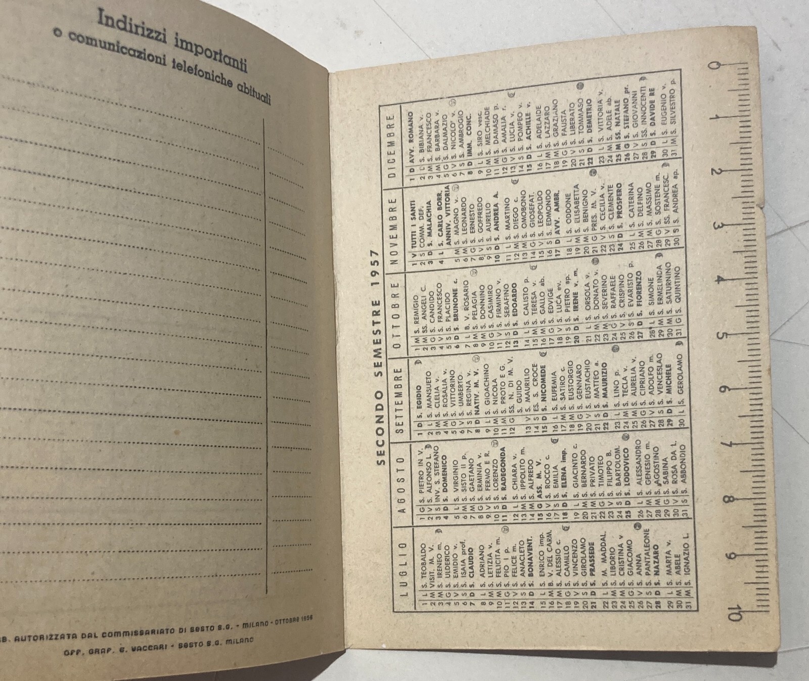 Cucina E Caffè: Vademecum Franck, Calendario 1957, Miscela Leone, Malto Kneipp