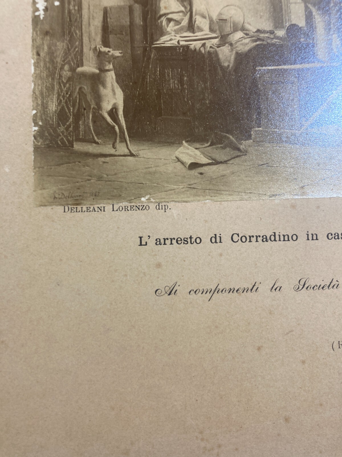 Antica Fotografia: Fotografo Anriot   Arte   Delleani   Corradino   Frangipane d'Astura