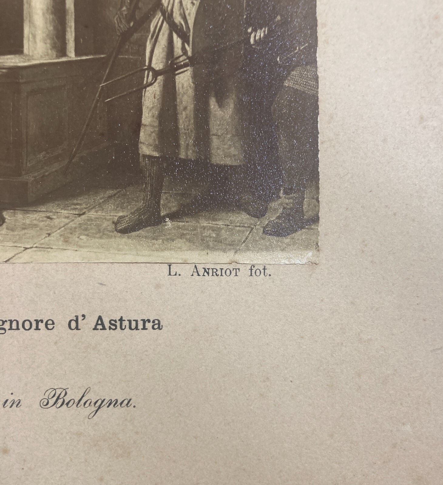 Antica Fotografia: Fotografo Anriot   Arte   Delleani   Corradino   Frangipane d'Astura