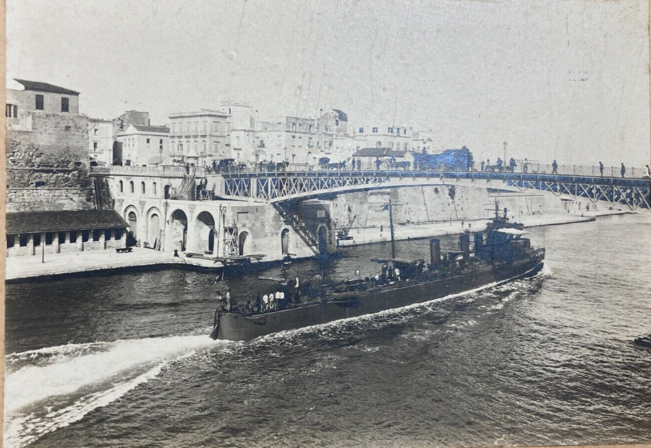 Marineria, Puglia, Taranto, Ponte, Animata Antica Veduta, Fotografo Cimpincio