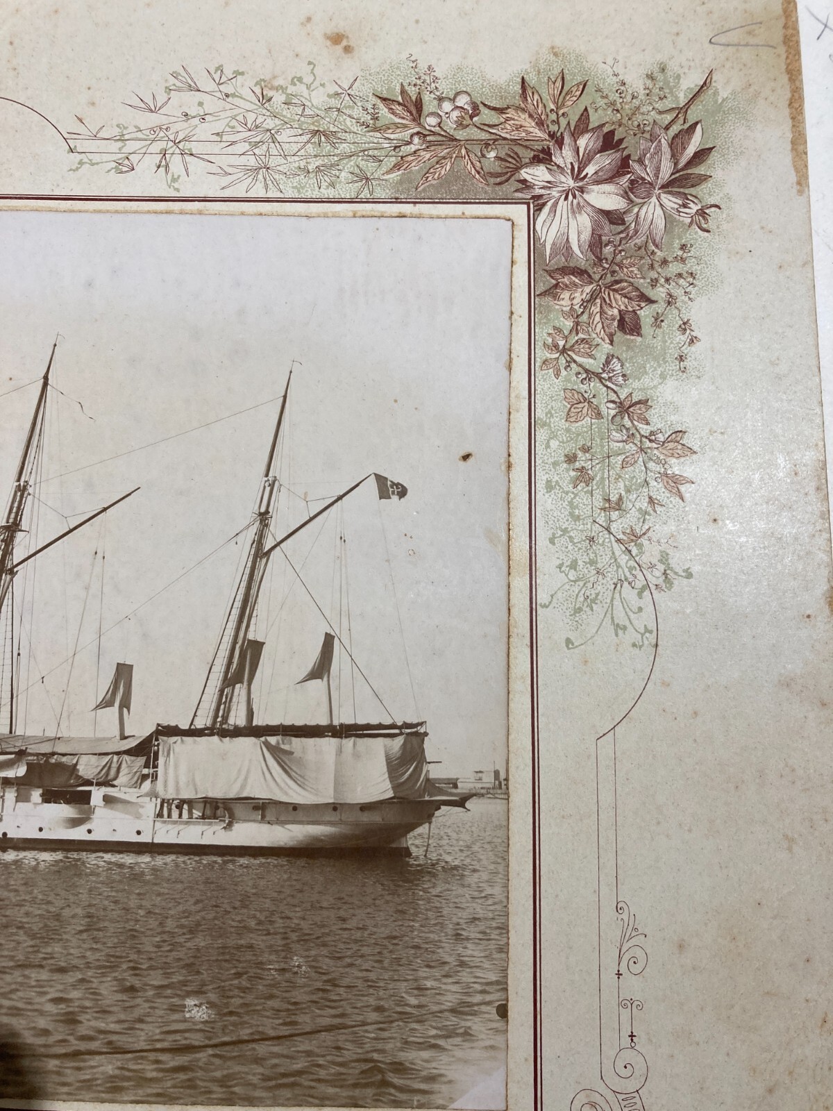 Marineria E Marina Militare: Fotografia d'Epoca Della Nave Andrea Provana Del Fotografo A. Rocca