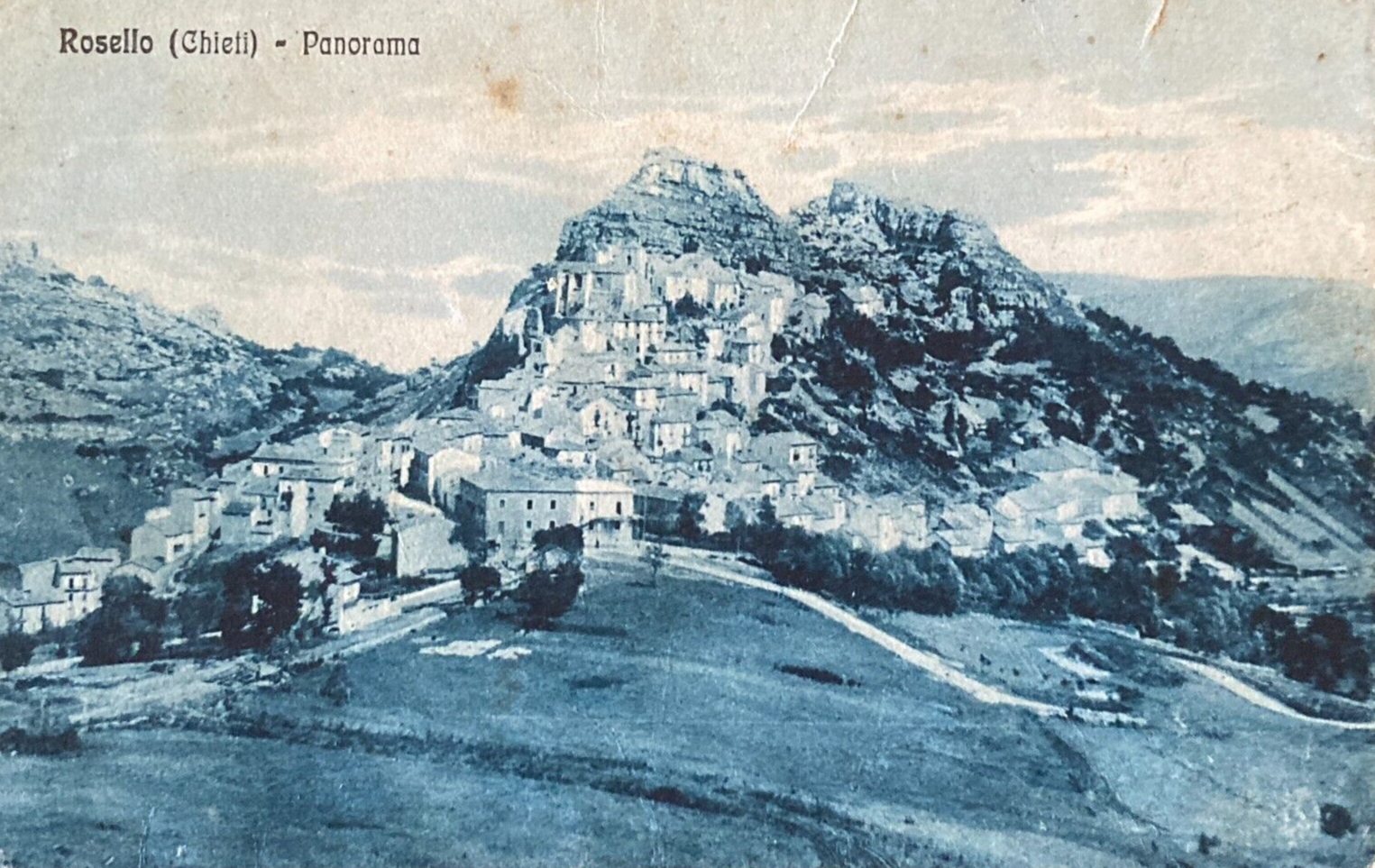 Abruzzo   Panorama Di Rosello   Antica Cartolina Illustrata   Sammartino Ricci   Agnone