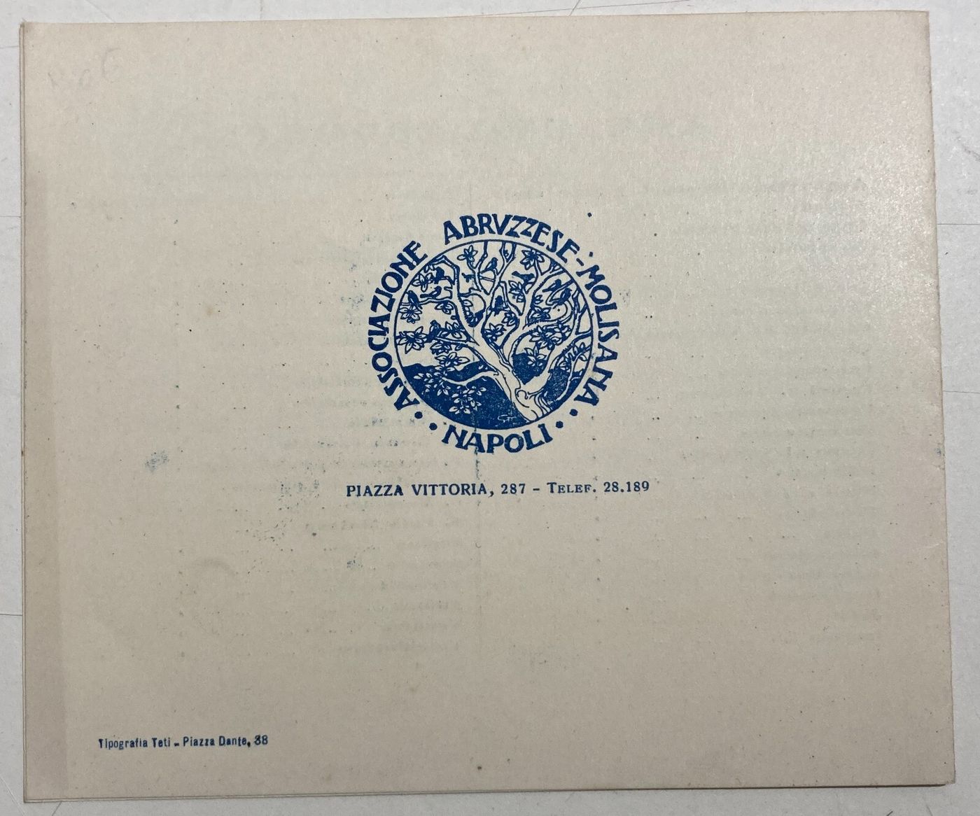 Abruzzo, Molise E Matese: Mostra Del Costume E Folklore, 1930. Artista R. Musa