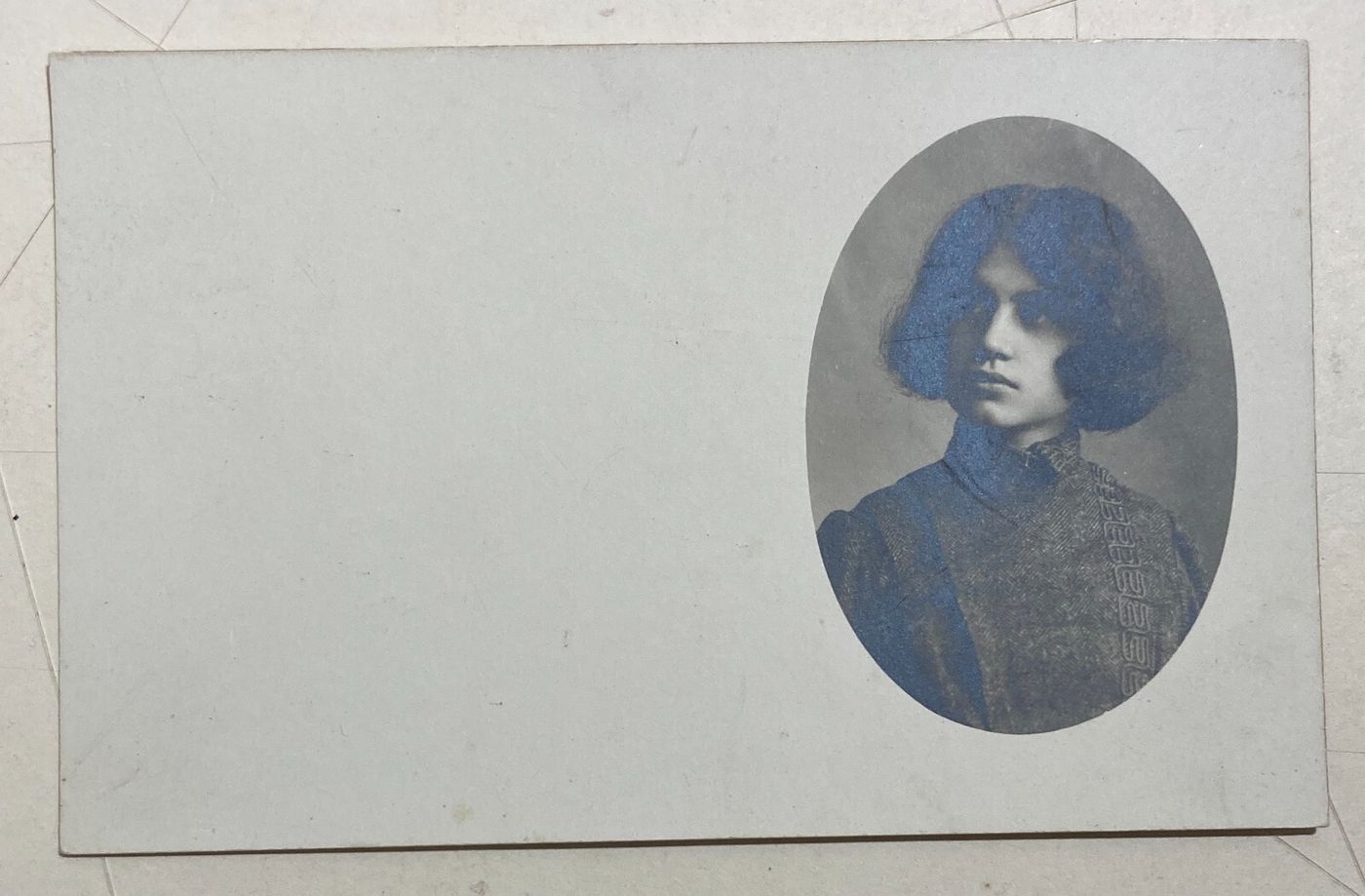 Fotografia Antica Da Collezione, Fotografo Polzinetti, Antico Ritratto d'Epoca