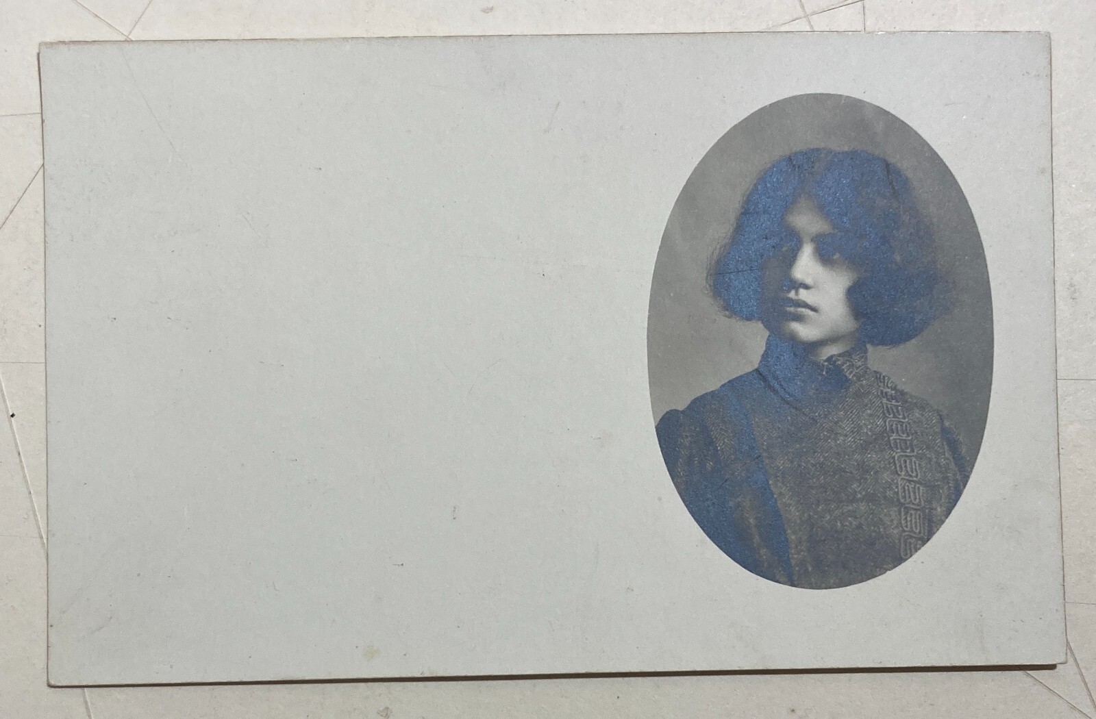 Fotografia Antica Da Collezione, Fotografo Polzinetti, Antico Ritratto d'Epoca