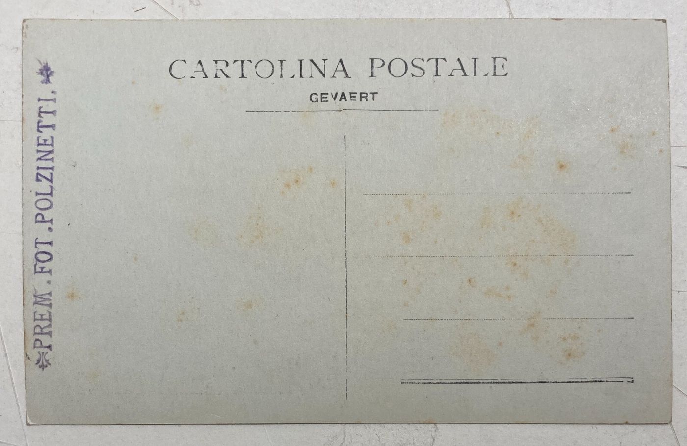 Fotografia Antica Da Collezione, Fotografo Polzinetti, Antico Ritratto d'Epoca