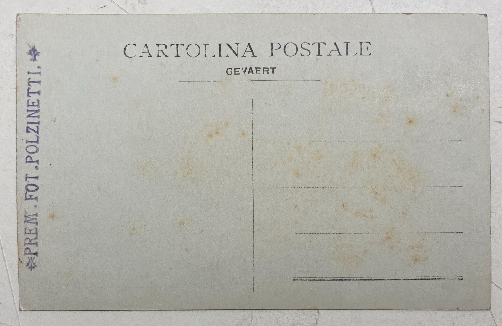Fotografia Antica Da Collezione, Fotografo Polzinetti, Antico Ritratto d'Epoca