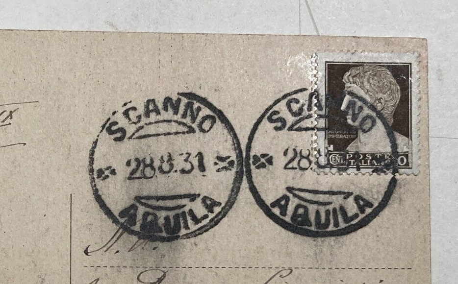 Abruzzo, Scanno: Costumi Popolari, Ritratto Di Montanare Con Legna. Cartolina Antica.