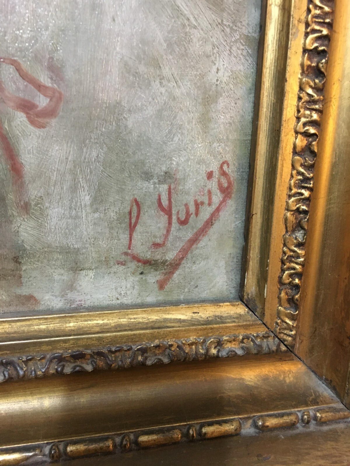 Arte Italiana Dell'800. Artista Pio Joris. Ritratto Di Giovane Donna.