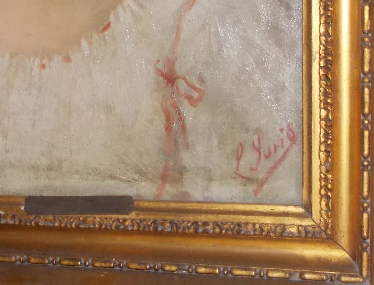Arte Italiana Dell'800. Artista Pio Joris. Ritratto Di Giovane Donna.