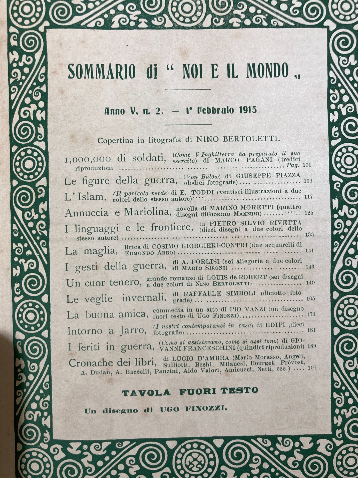 Noi E Il Mondo   Rivista Mensile De La Tribuna, 1 Febbraio 1915   Illustrazioni Di Mario Sironi