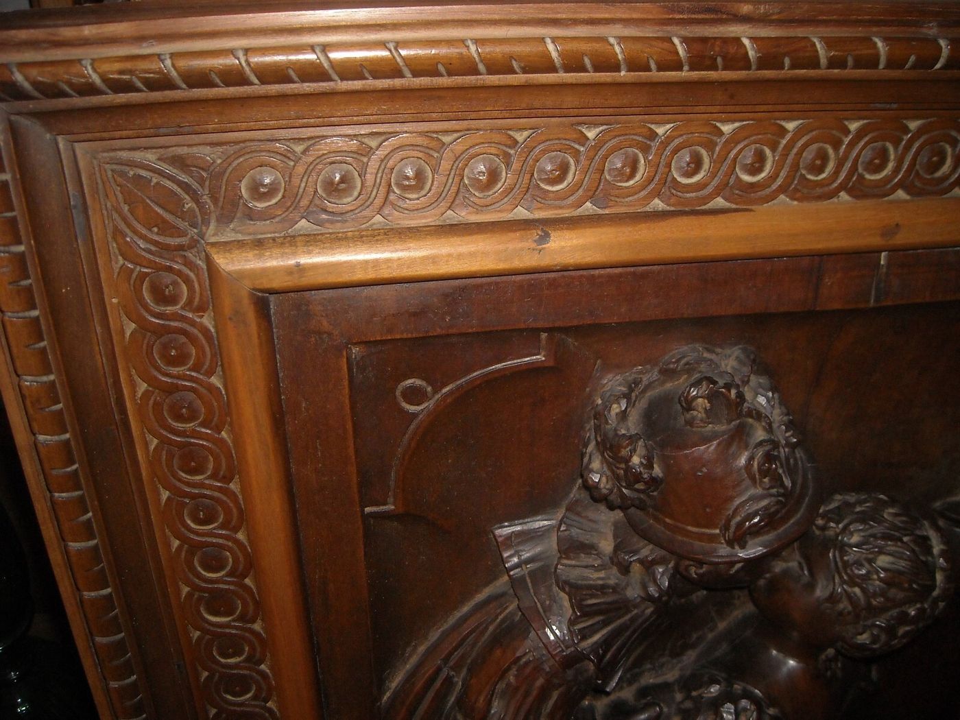 Arte, Artigianato, Ebanisteria: Antica Scultura Lignea, Scena Galante Decorativa