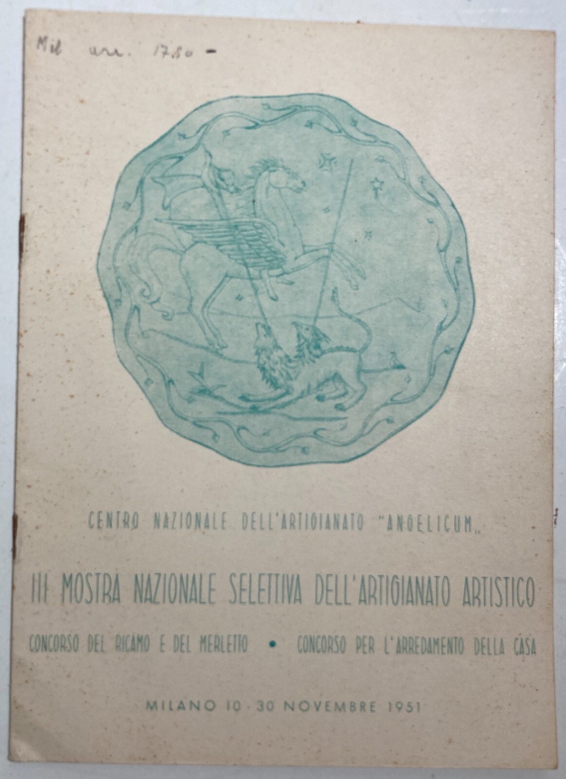 Arte E Artigianato Artistico: Vetri, Tessuti, Ricami, Ceramiche, Sculture Cataloghi Mostra 1951
