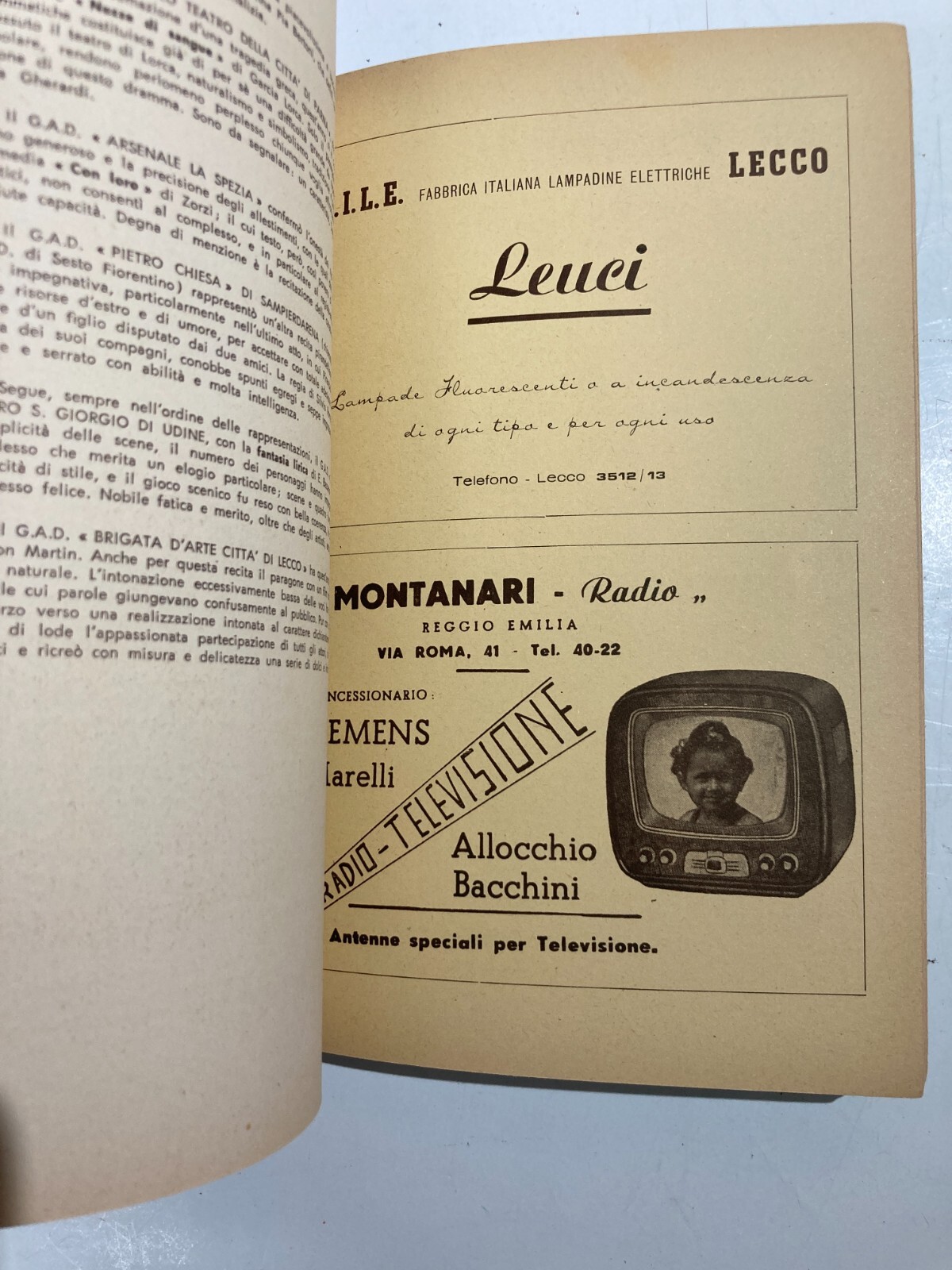 III Rassegna Nazionale d'Arte Drammatica 'Premio Maria Melato', Reggio Emilia 1953