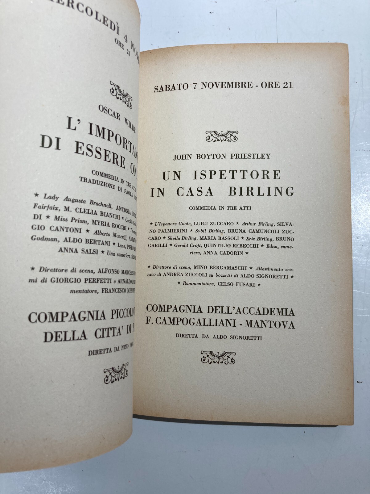 III Rassegna Nazionale d'Arte Drammatica 'Premio Maria Melato', Reggio Emilia 1953