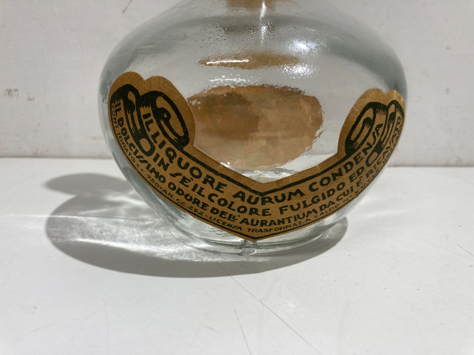 1948 Bottiglia Pubblicitaria Liquore Aurum Pescara