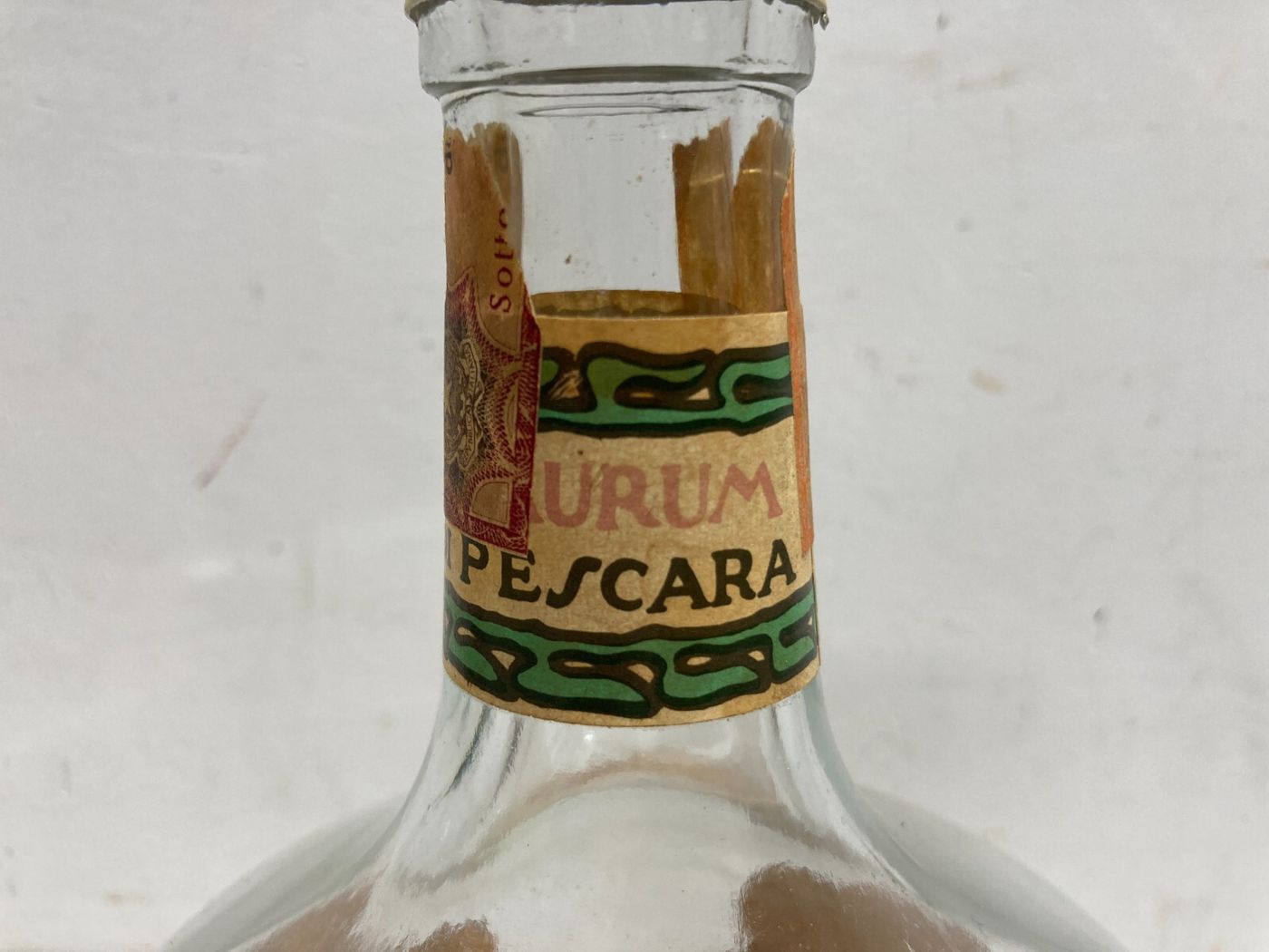 1948 Bottiglia Pubblicitaria Liquore Aurum Pescara
