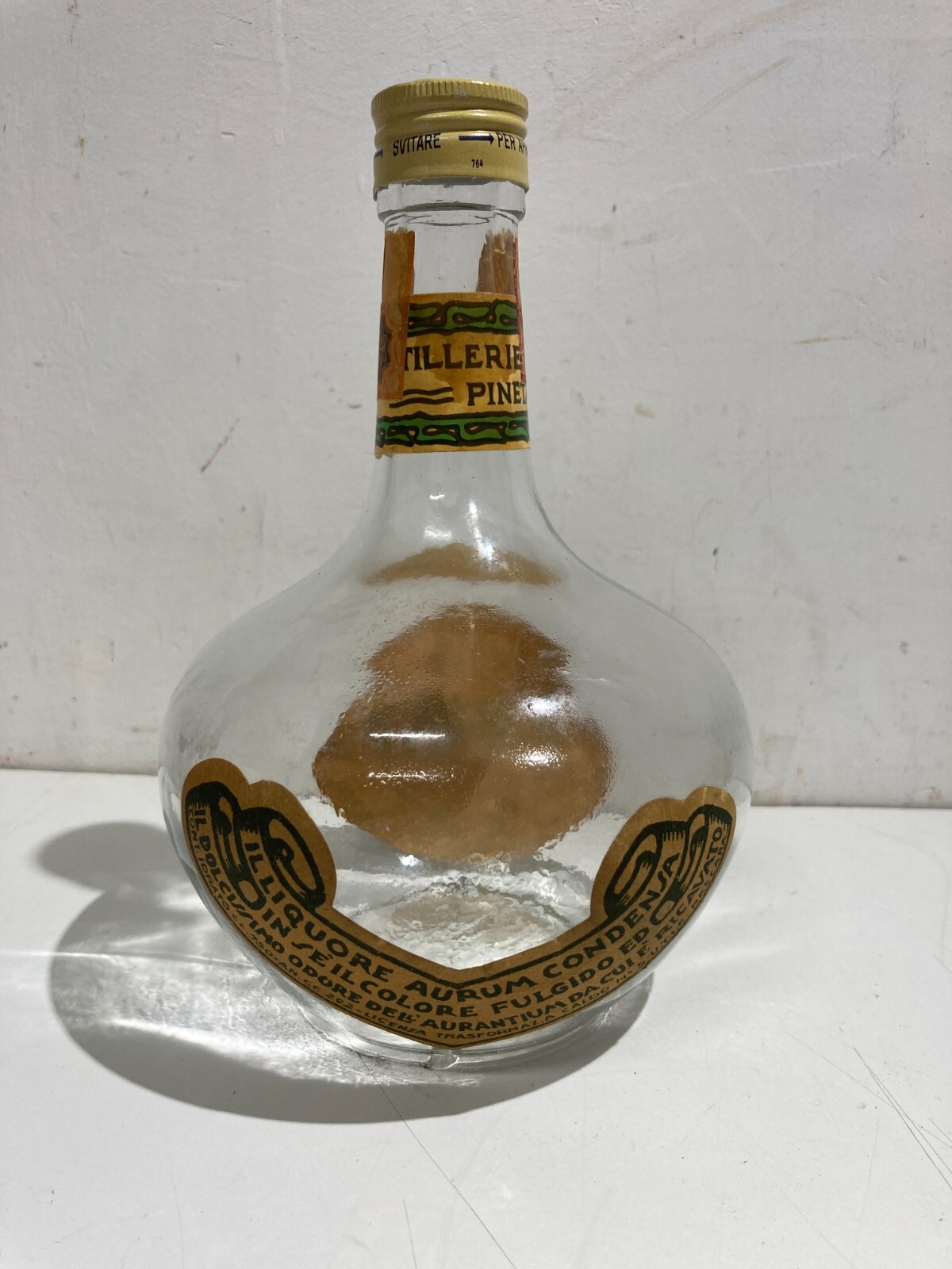 1948 Bottiglia Pubblicitaria Liquore Aurum Pescara