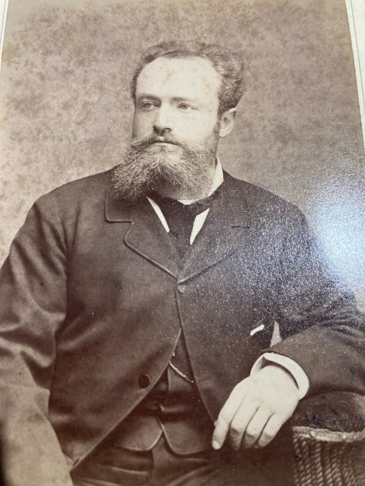Napoli   Antica Fotografia Originale   Raffaello Ferretti   Ritratto Di Gentiluomo