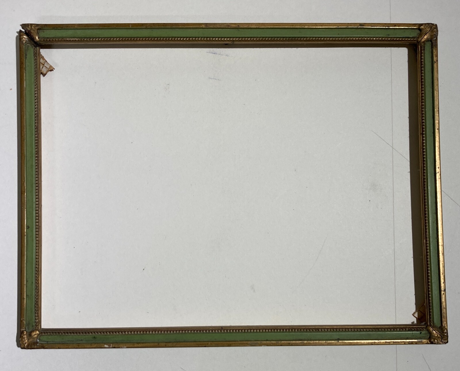 Cornice d'Epoca In Legno Laccato E Dorato