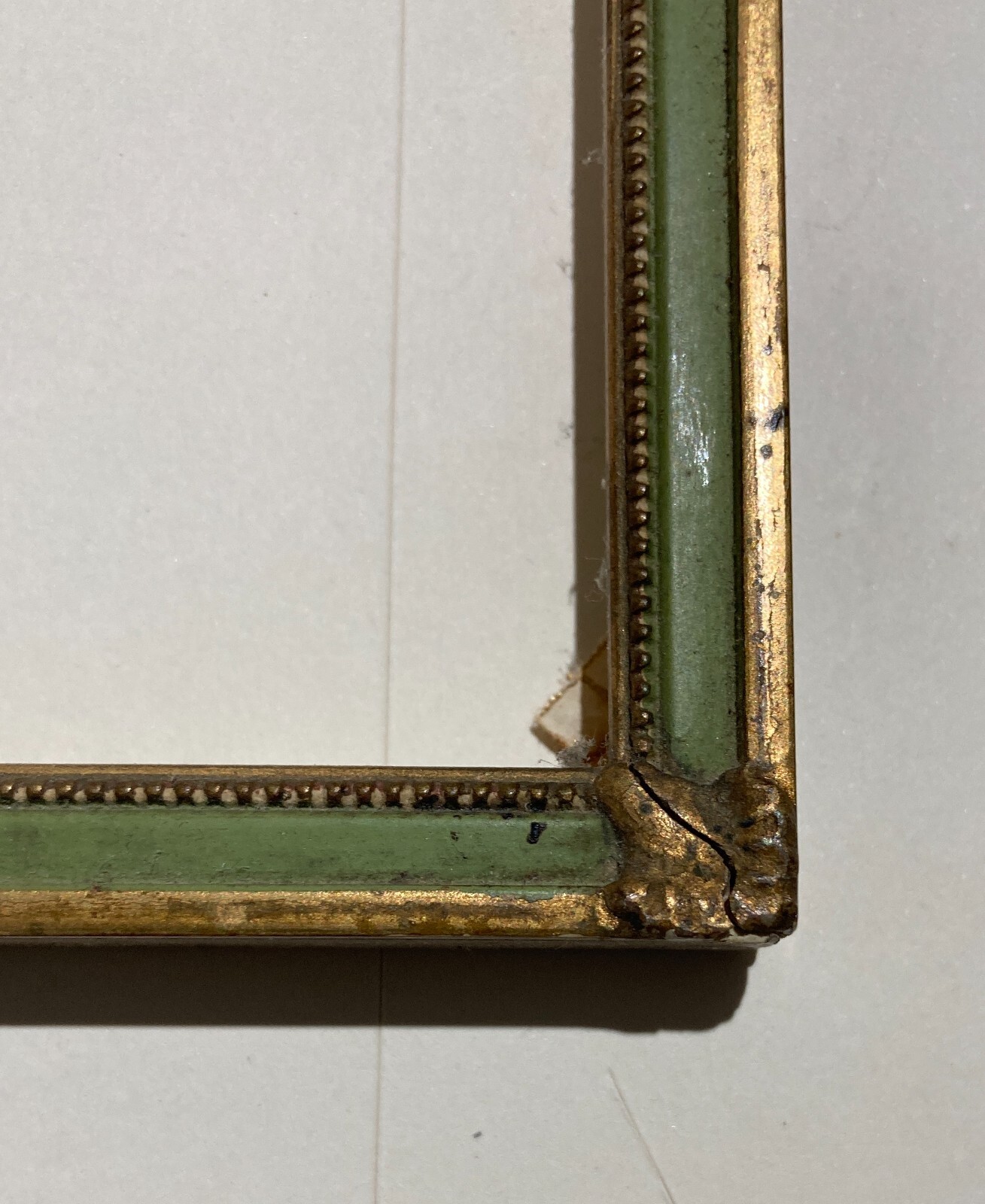 Cornice d'Epoca In Legno Laccato E Dorato