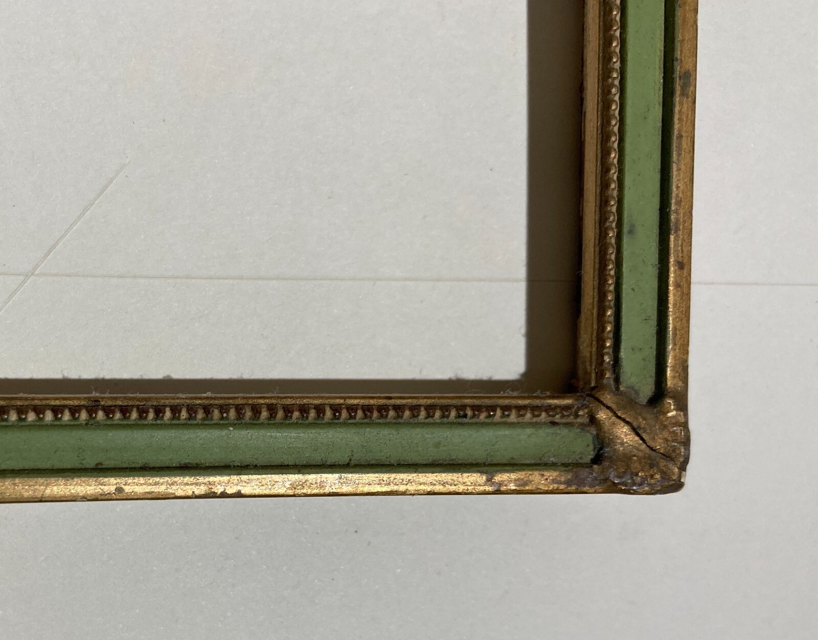 Cornice d'Epoca In Legno Laccato E Dorato