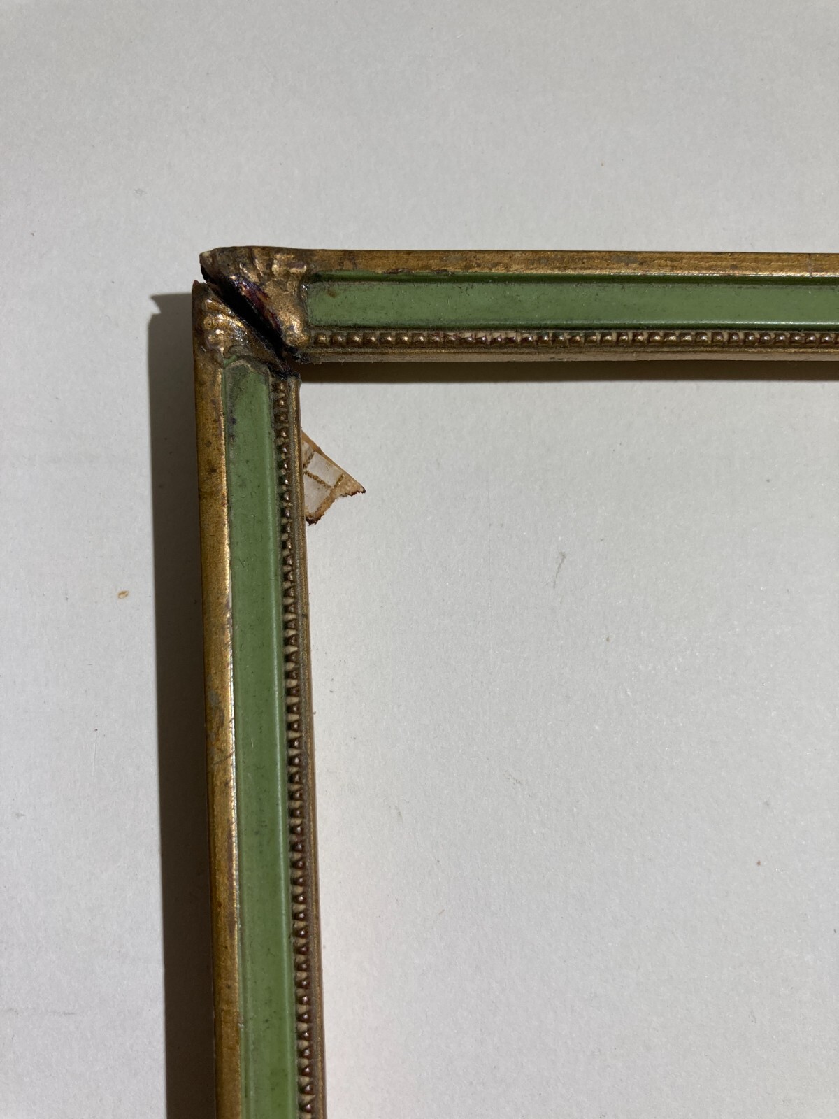 Cornice d'Epoca In Legno Laccato E Dorato