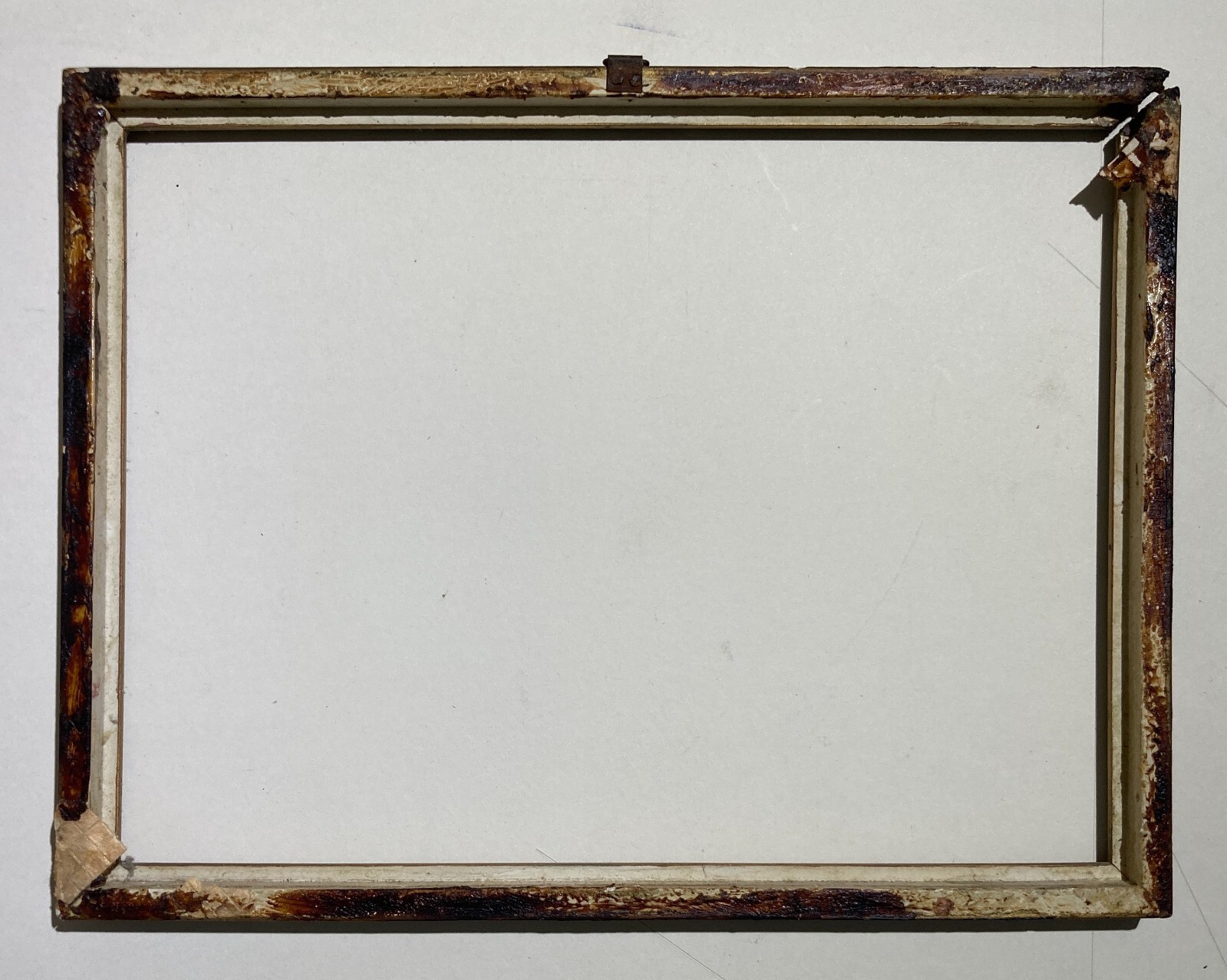 Cornice d'Epoca In Legno Laccato E Dorato