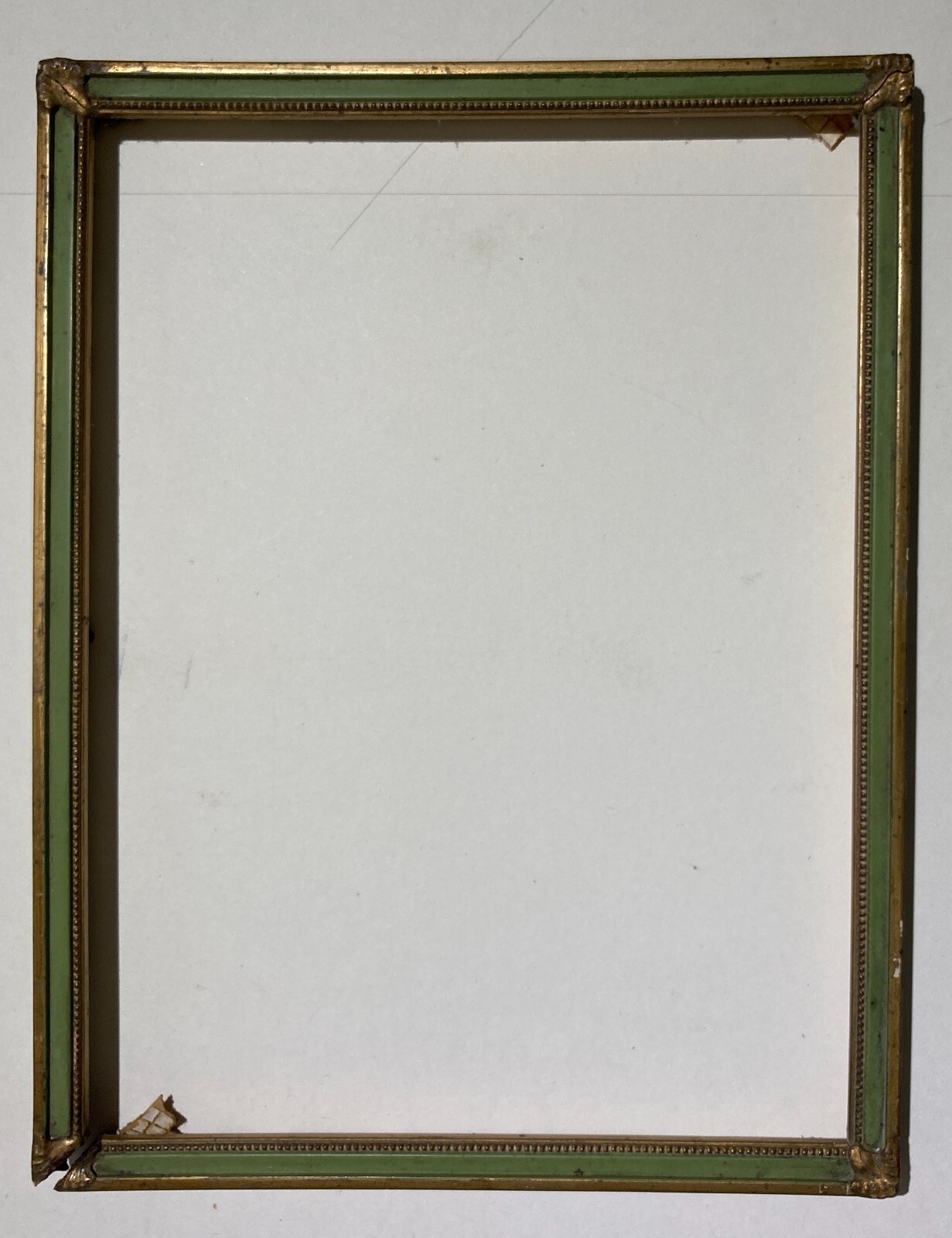 Cornice d'Epoca In Legno Laccato E Dorato