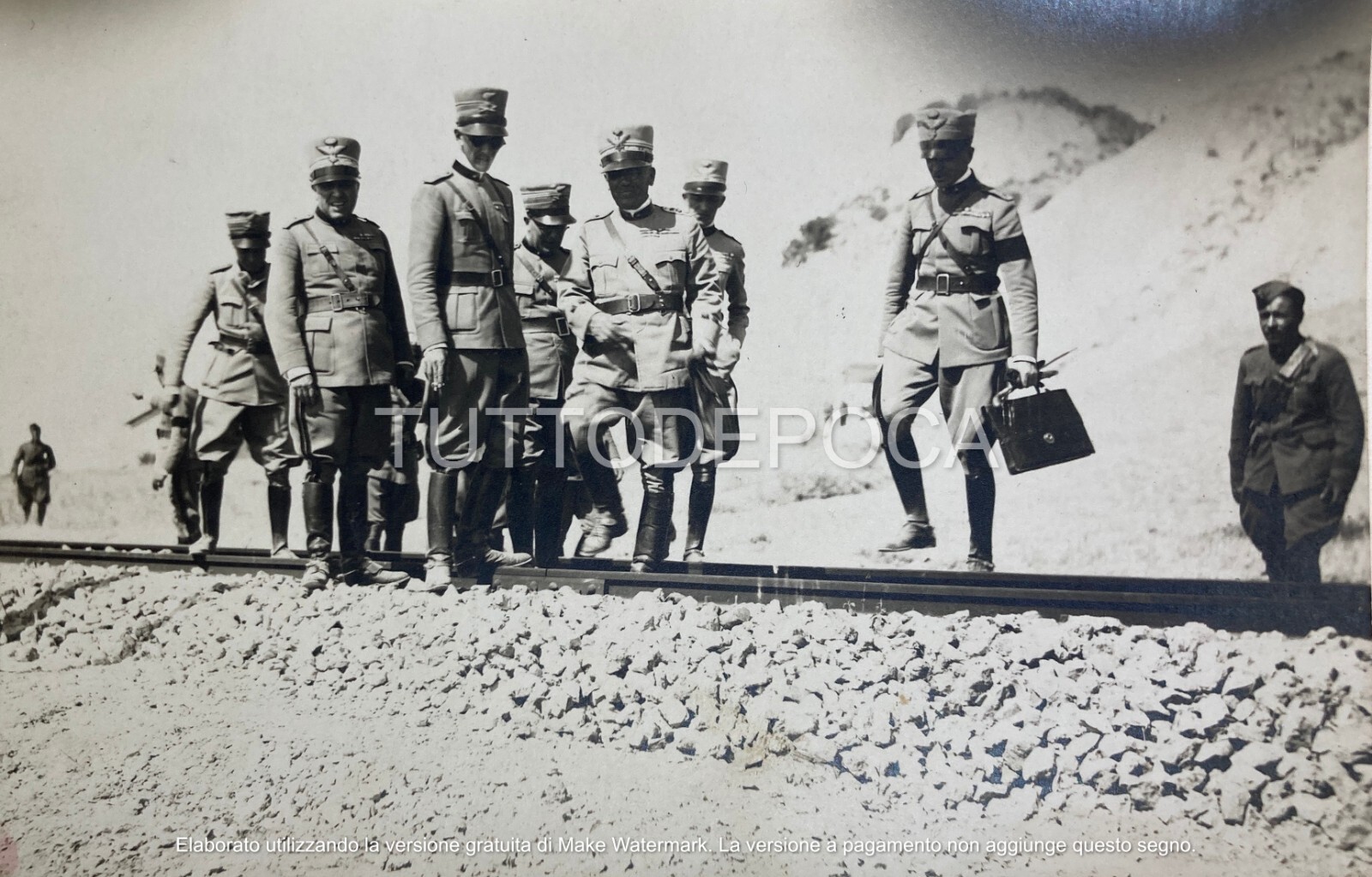 Militaria, Sicilia, Palermo: Fotografia d'Epoca Di Alfredo Rasura