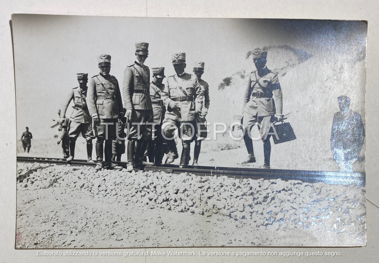 Militaria, Sicilia, Palermo: Fotografia d'Epoca Di Alfredo Rasura