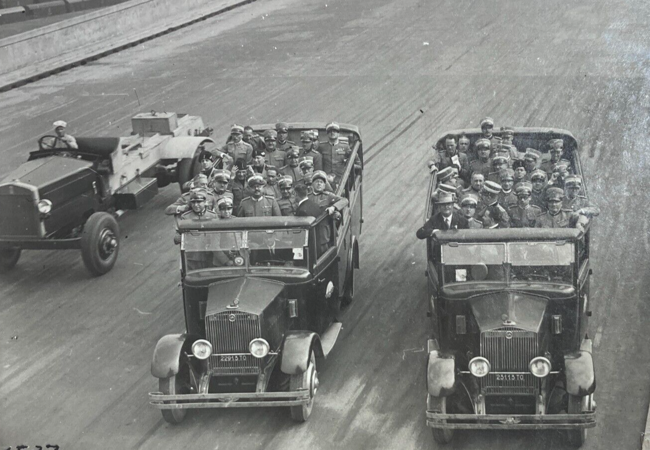 Militaria, Automobili, Torino, Fotografo Ottolenghi, Foto d'Epoca Da Collezione