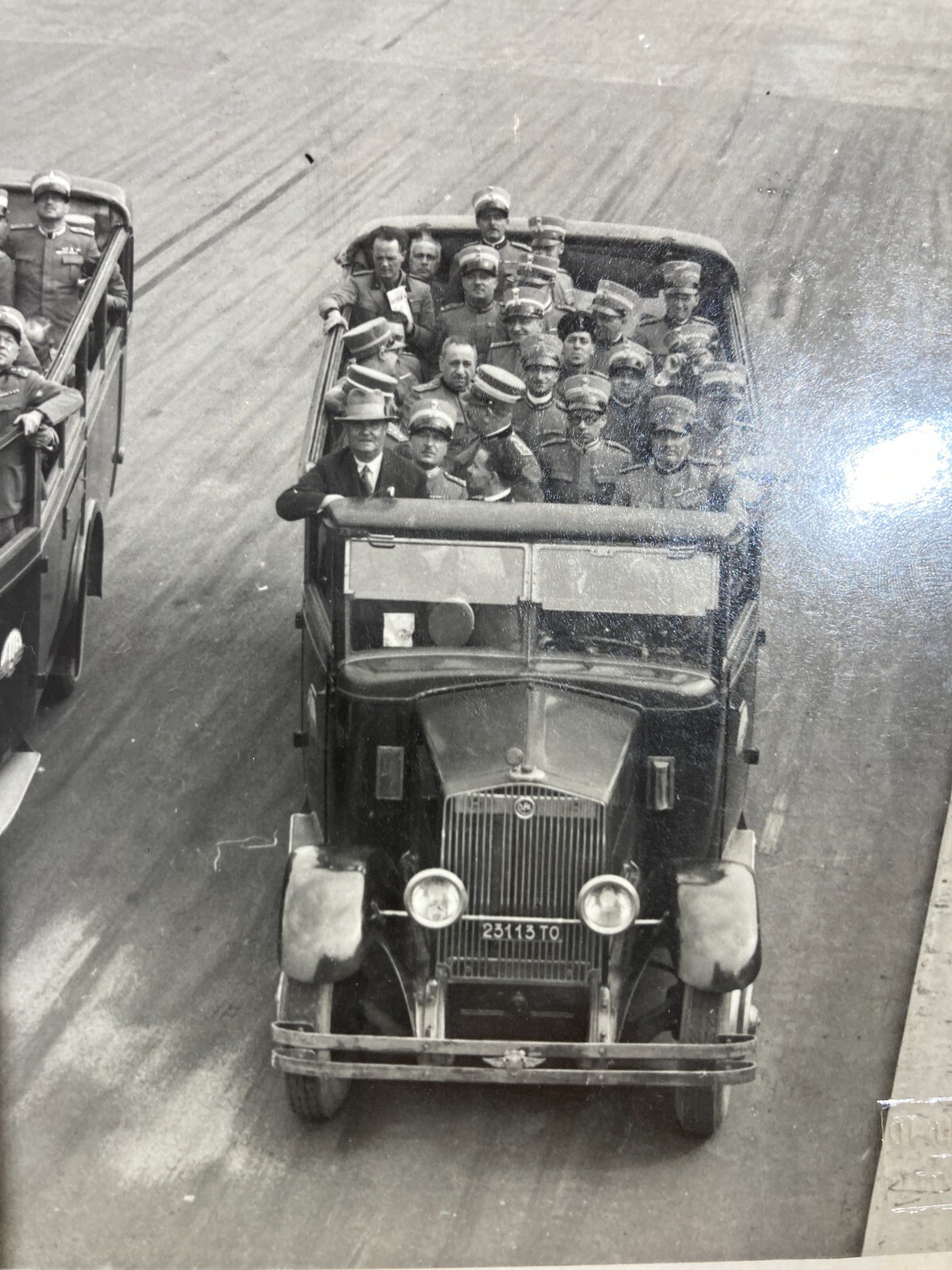 Militaria, Automobili, Torino, Fotografo Ottolenghi, Foto d'Epoca Da Collezione
