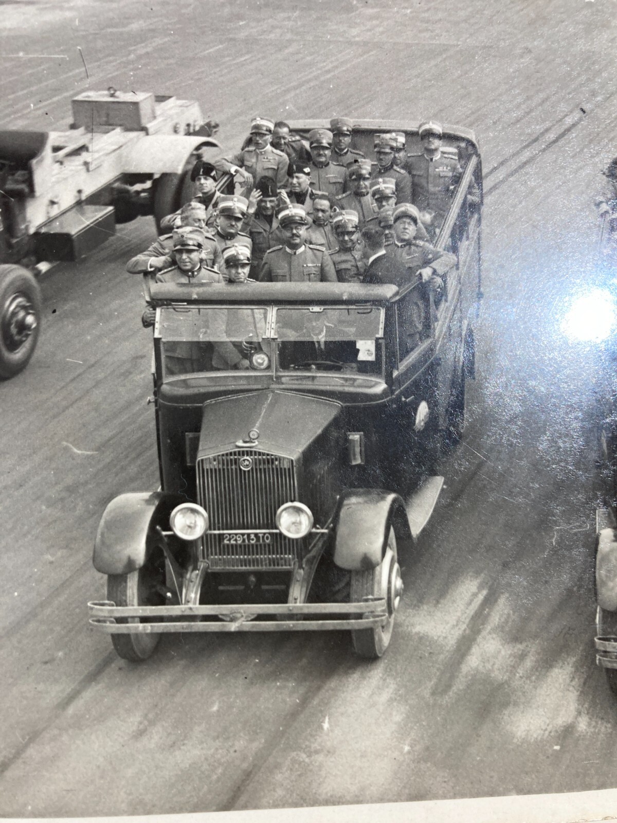Militaria, Automobili, Torino, Fotografo Ottolenghi, Foto d'Epoca Da Collezione