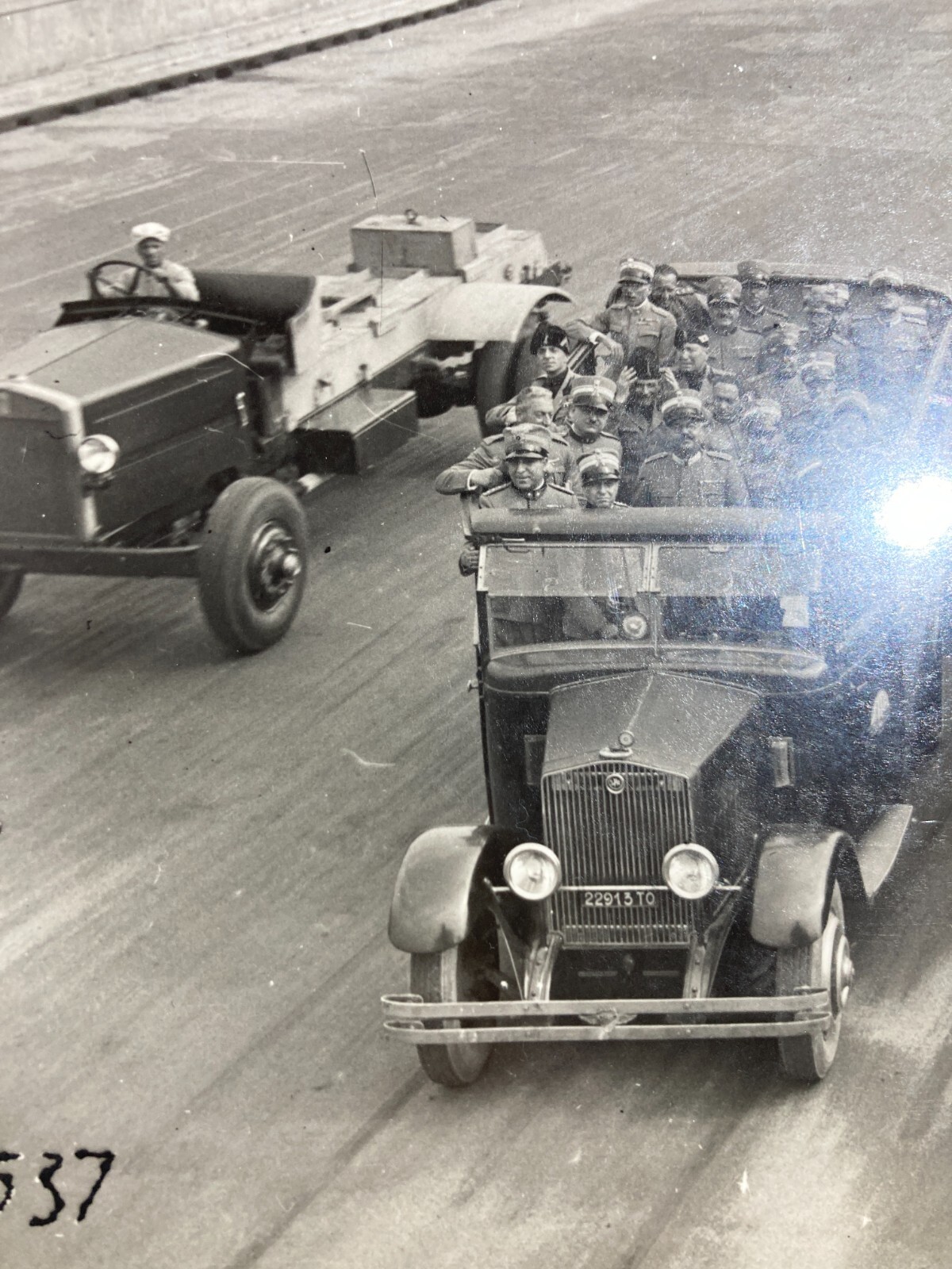 Militaria, Automobili, Torino, Fotografo Ottolenghi, Foto d'Epoca Da Collezione