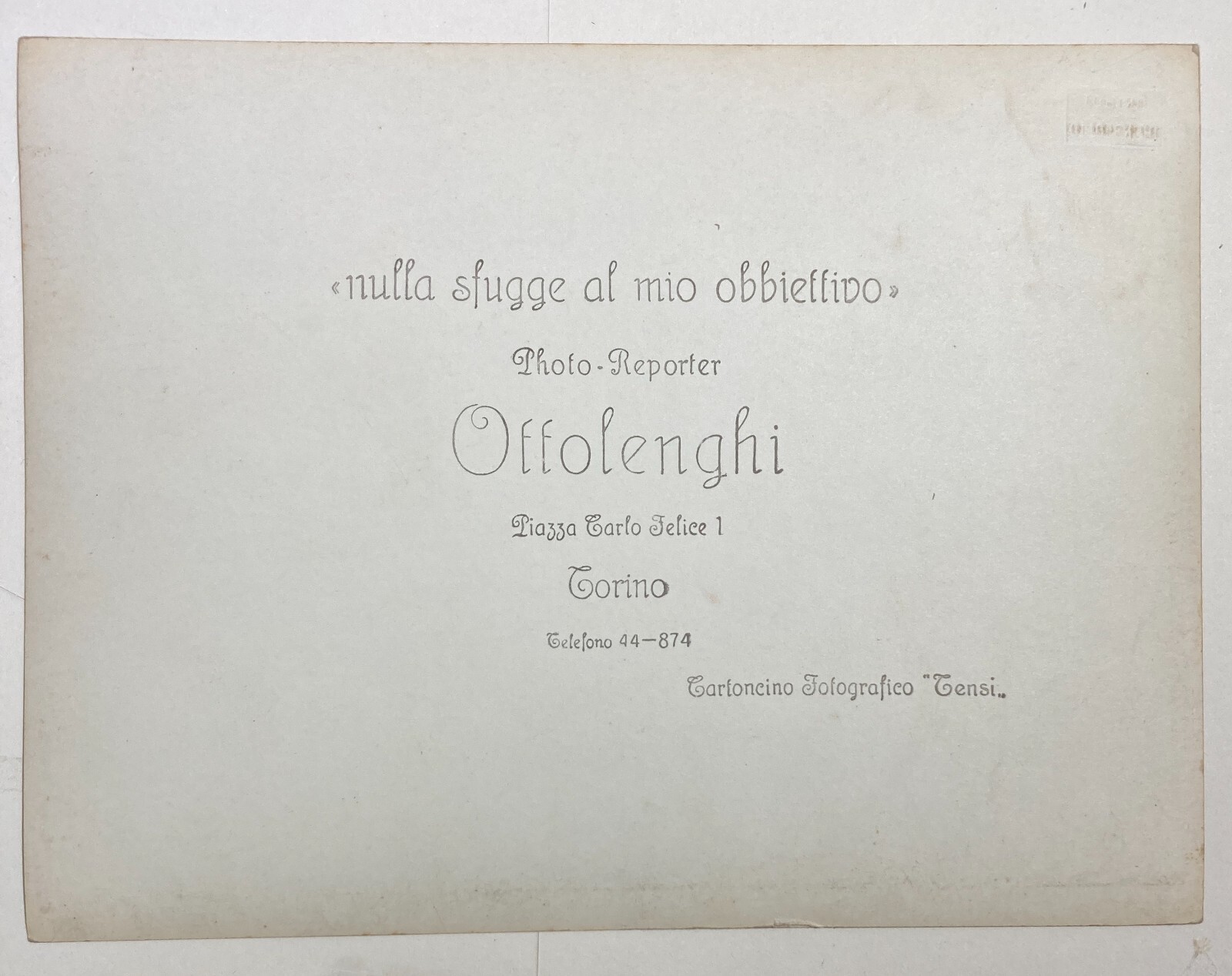 Militaria, Automobili, Torino, Fotografo Ottolenghi, Foto d'Epoca Da Collezione