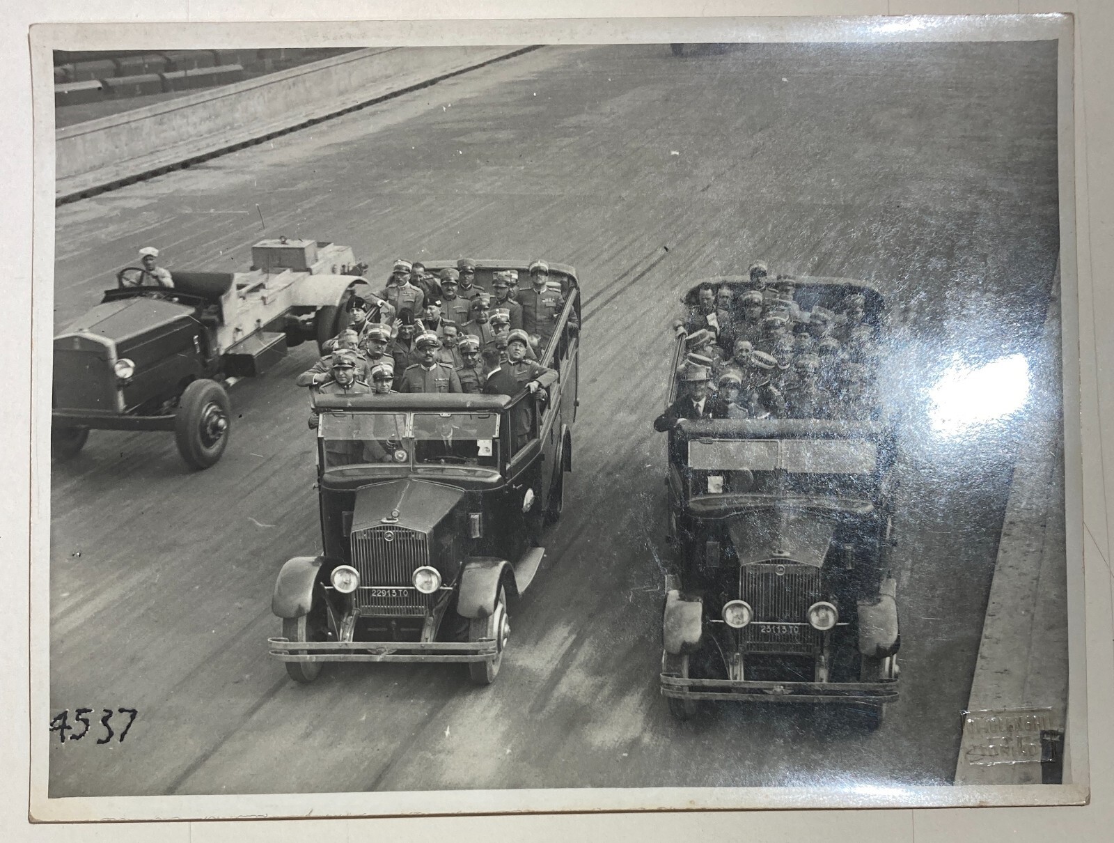 Militaria, Automobili, Torino, Fotografo Ottolenghi, Foto d'Epoca Da Collezione