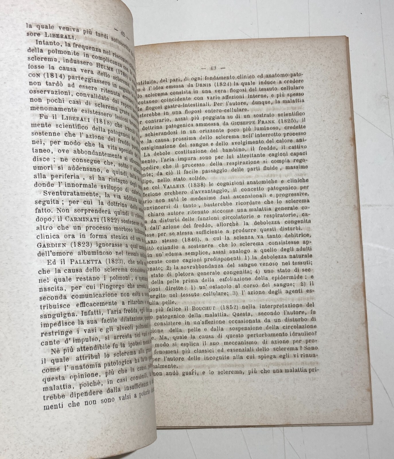 Medicina, Pediatria E Dermatologia: Lo Sclerema Dei Neonati. Antica Edizione Di G. Somma, Napoli 1892.
