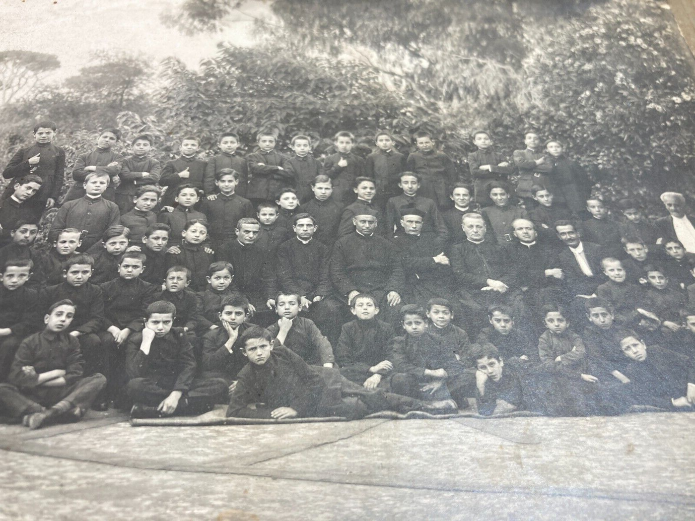Napoli Portici   Collegio Landriani   Antica Fotografia Originale   Palazzo Bellavista
