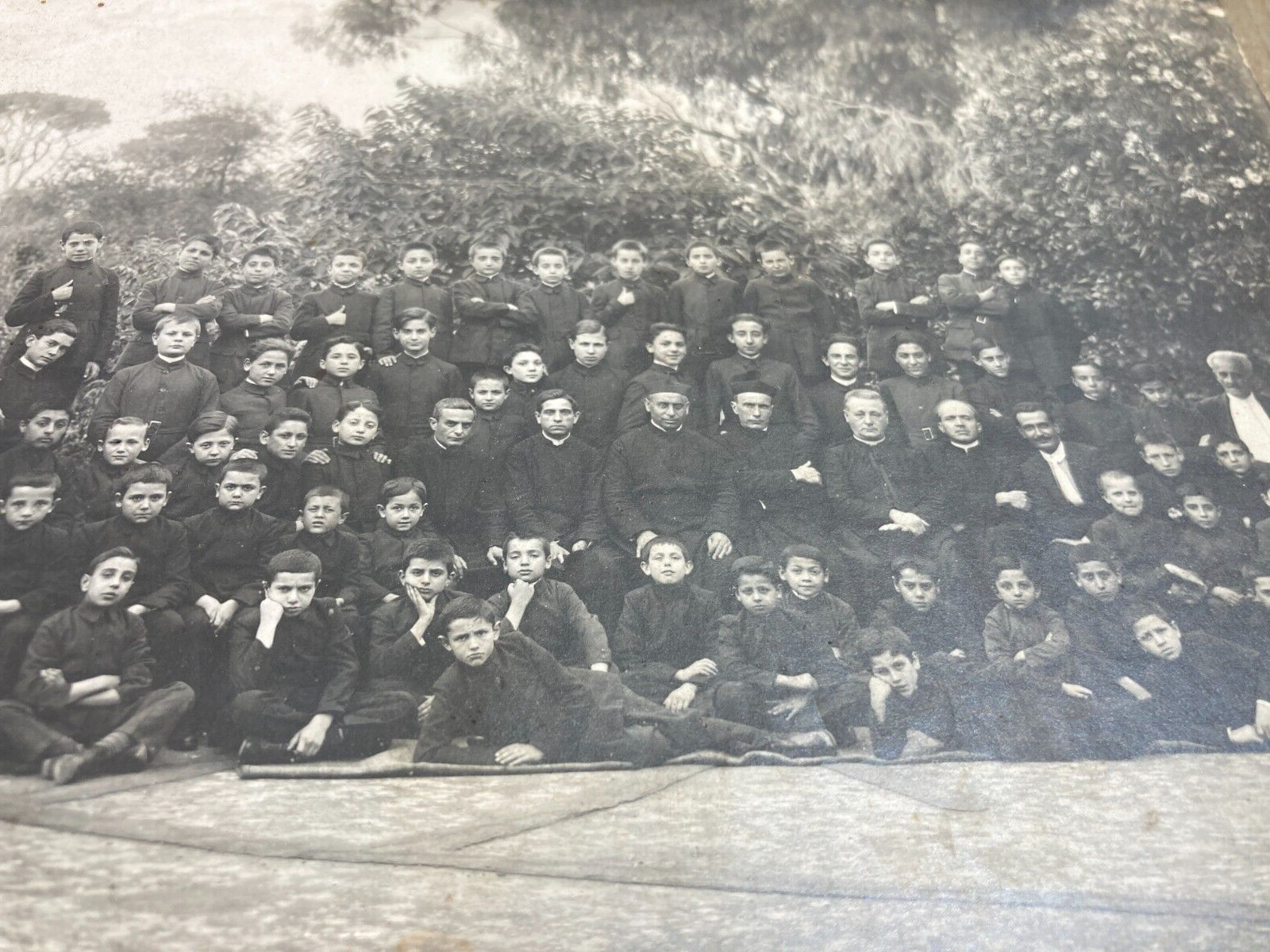 Napoli Portici   Collegio Landriani   Antica Fotografia Originale   Palazzo Bellavista