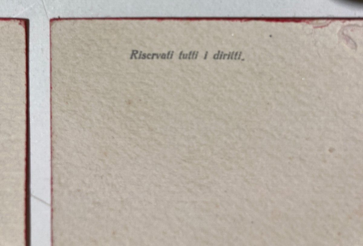 Quattro Cartoline Umoristiche Con Illustrazioni Di Gatti, Castelli