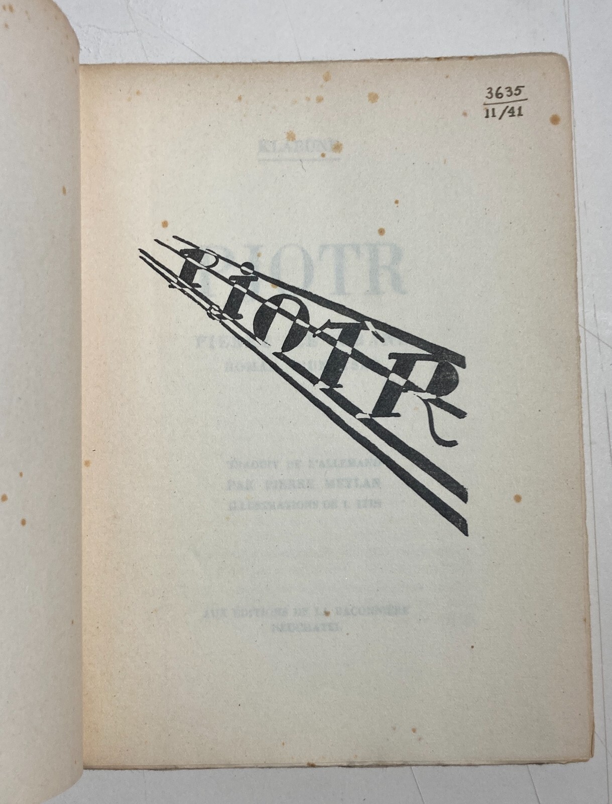 Russia   Pietro Il Grande. Storia Di Uno Zar. Klabund, Meylan, Artista Itin. 1929