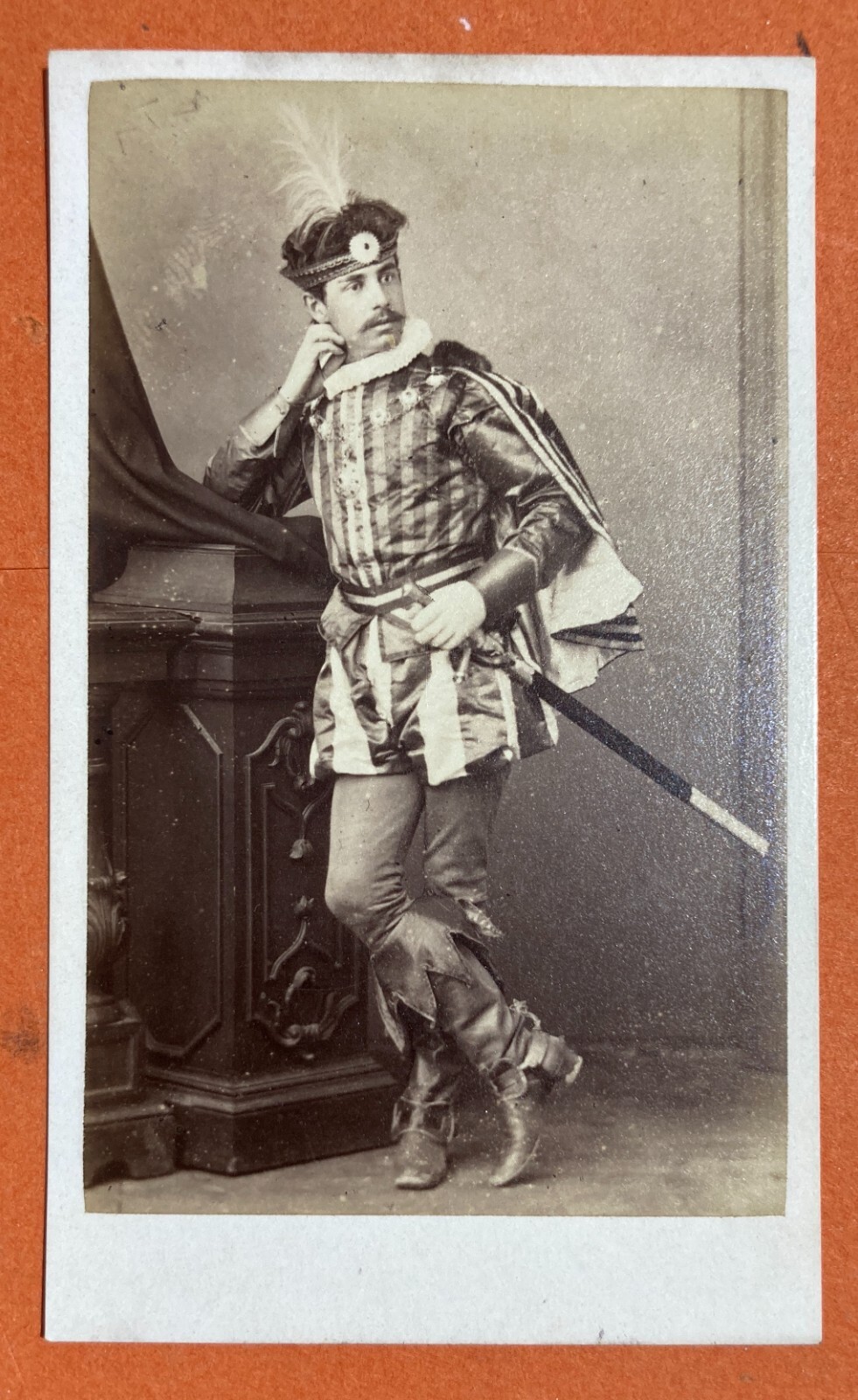 Antica Fotografia Originale. Ritratto Di Personaggio, Torino. Foto Montabone