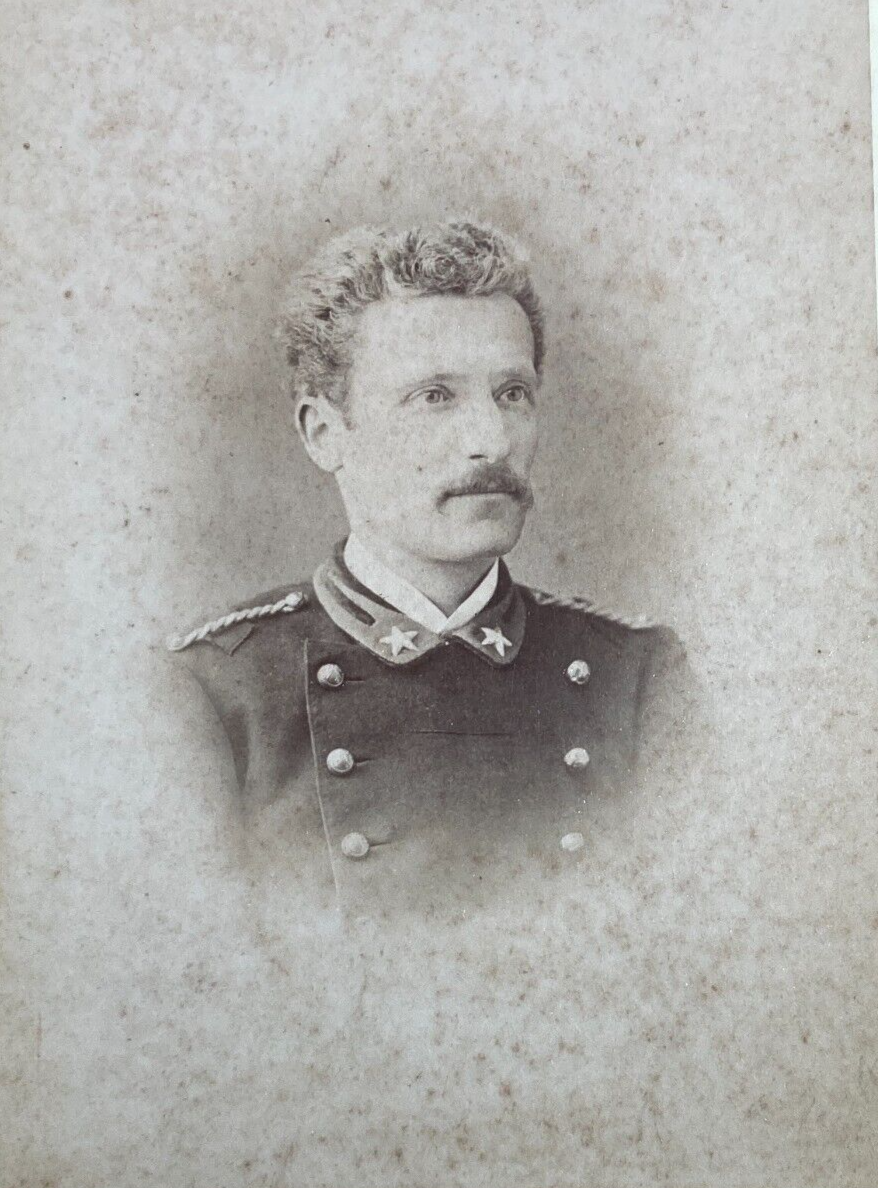 Militaria: Ritratto Di Militare, Antica Fotografia Originale Schemboche, Savoia