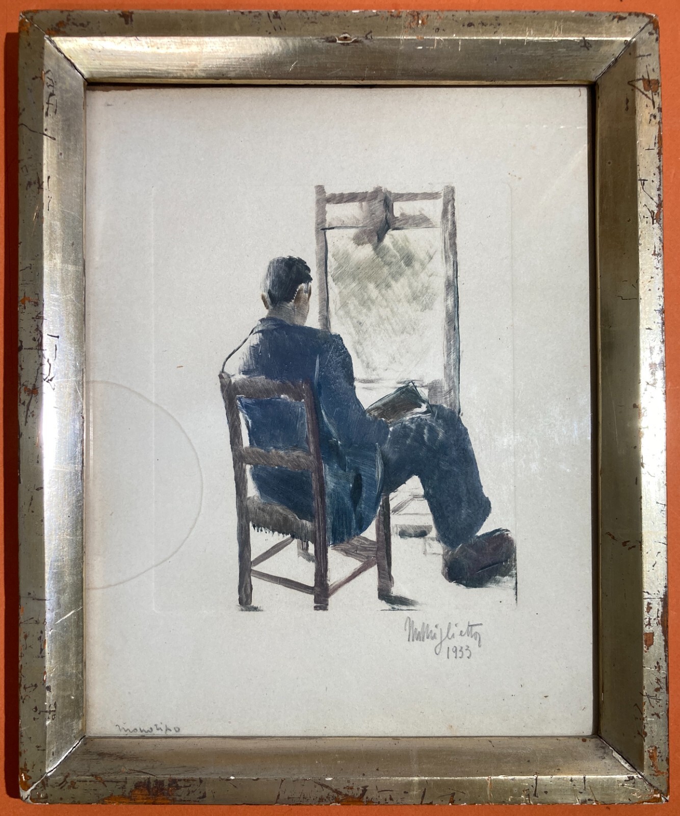 Mario Miglietta, Al Cavalletto. Monotipo Originale Del 1933