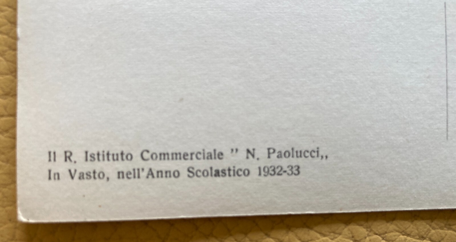 Abruzzo   Vasto   Fotografia d'Epoca   Istituto Scolastico Paolucci   Anni '30