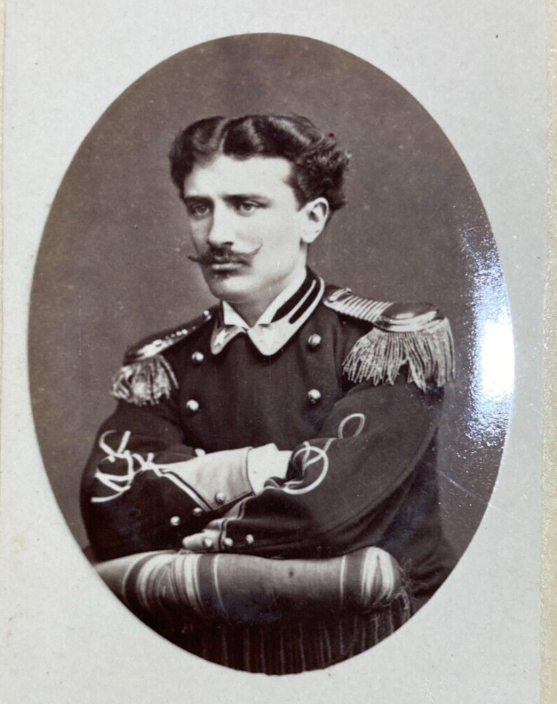Militaria: Antica Fotografia, Ritratto Di Militare. Fotografo Giacomo Isola, Parma