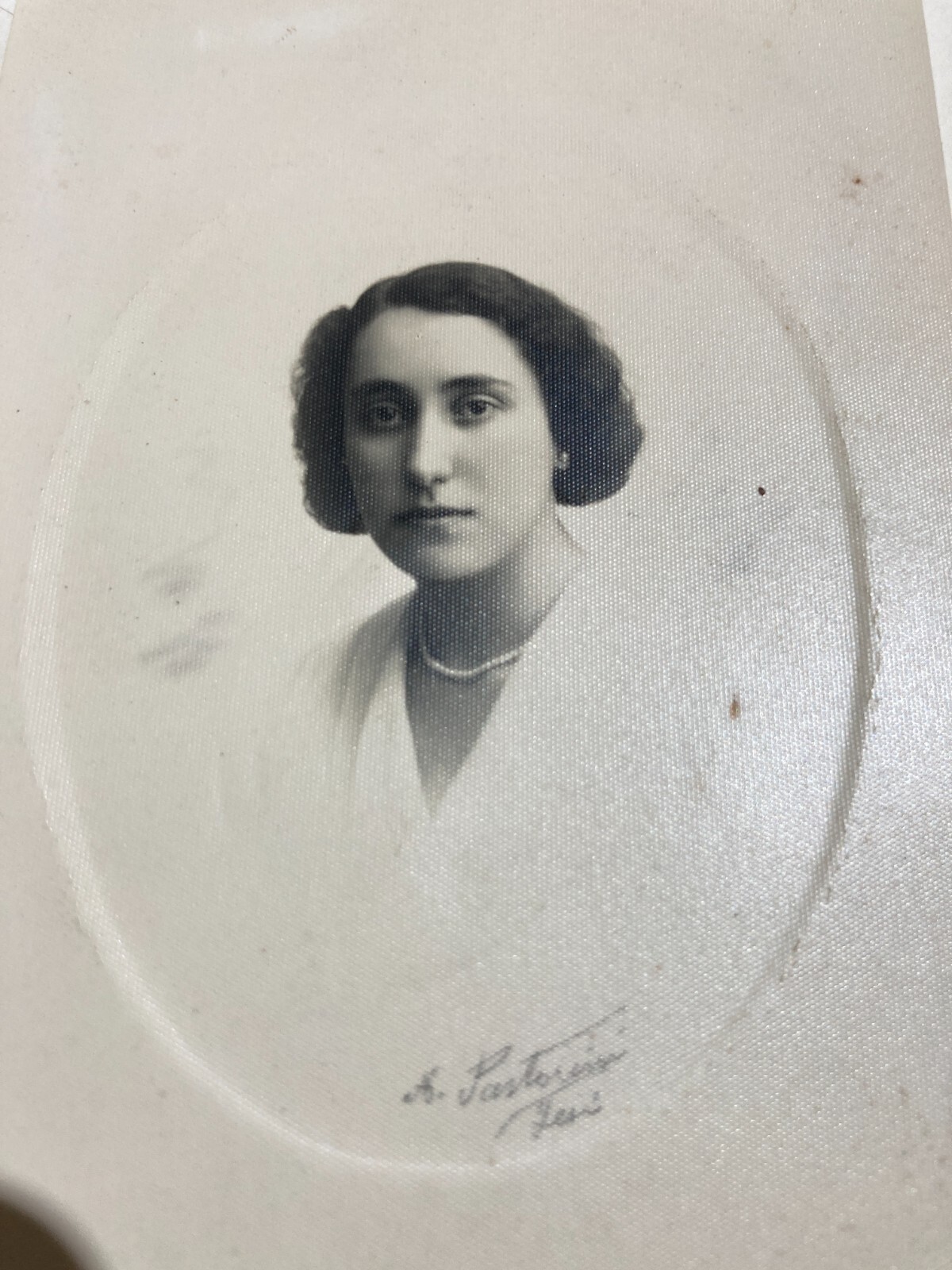 Marche, Jesi. Fotografia Da Collezione: Fotografo Pastorini, Ritratto Femminile.