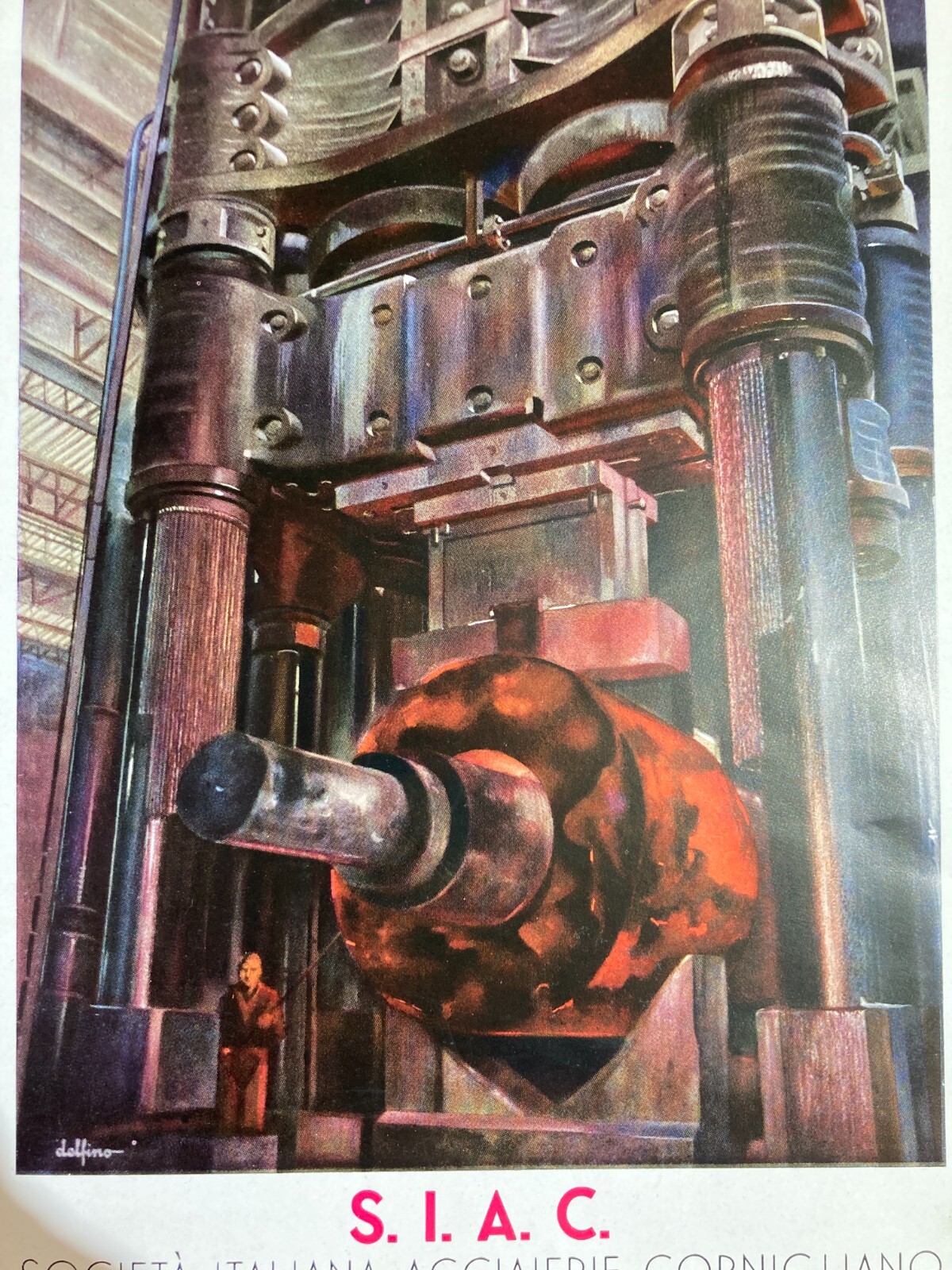Genova Cornigliano: Acciaierie Siac E Palazzo Banco Di Napoli, Pubblicità (1941)